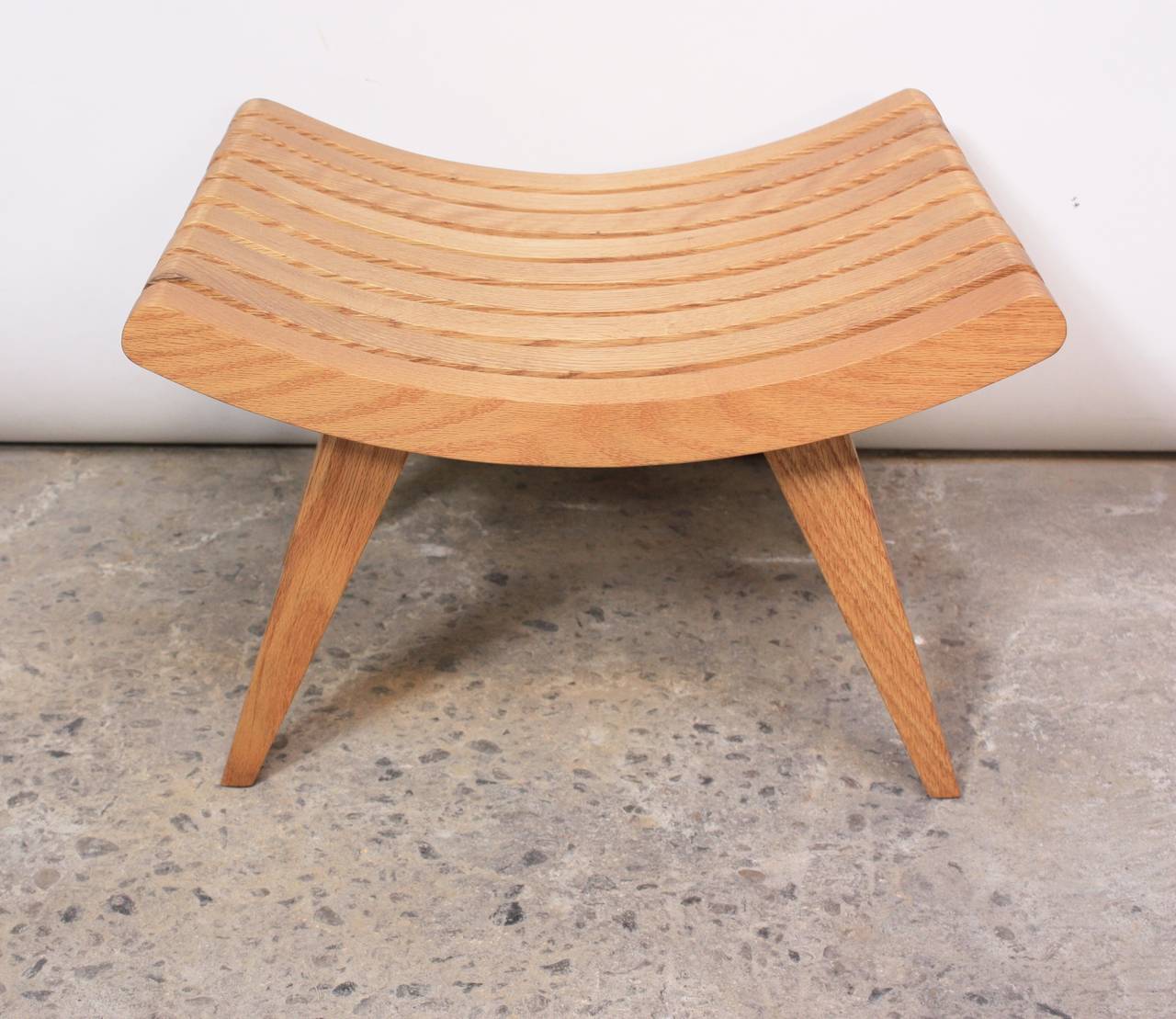 Oak Bench by Edward Durell Stone for Fulbright Furniture