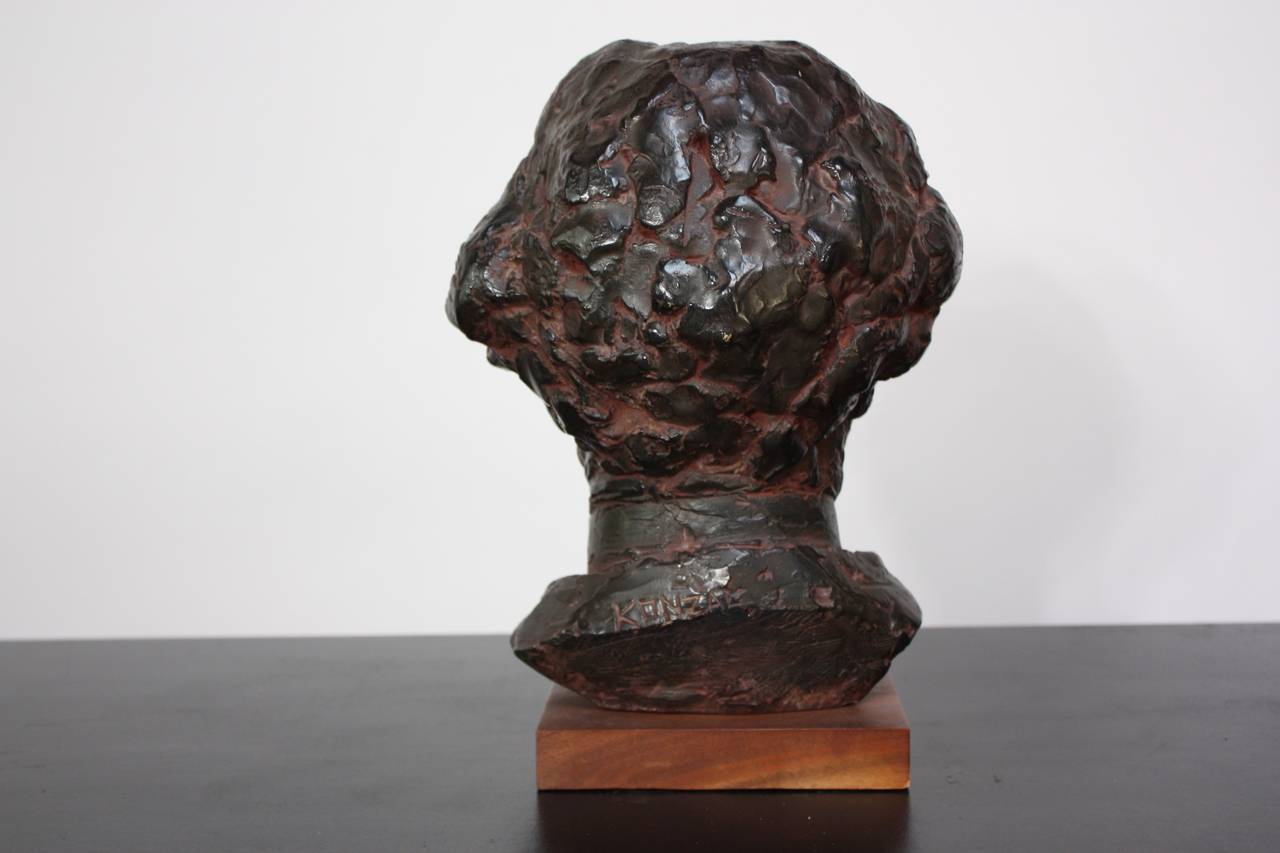 Bronze Joseph Konzal Bust of Frank Lloyd Wright