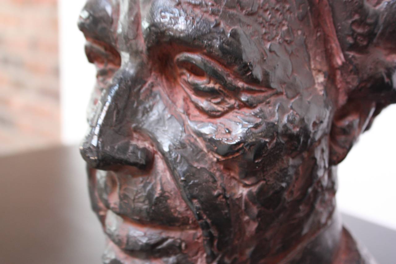 Mid-Century Modern Joseph Konzal Bust of Frank Lloyd Wright