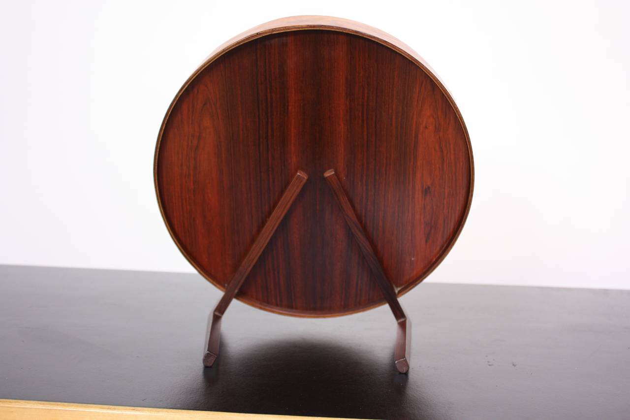 Mid-Century Modern Swedish Rosewood Table Mirror by Uno and Östen Kristiansson for Luxus For Sale