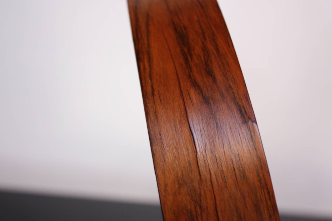 Mid-20th Century Swedish Rosewood Table Mirror by Uno and Östen Kristiansson for Luxus For Sale