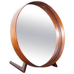 Swedish Rosewood Table Mirror by Uno and Östen Kristiansson for Luxus 2