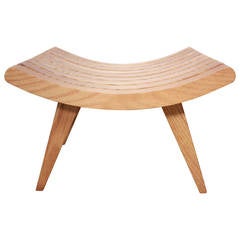 Oak Bench by Edward Durell Stone for Fulbright Furniture