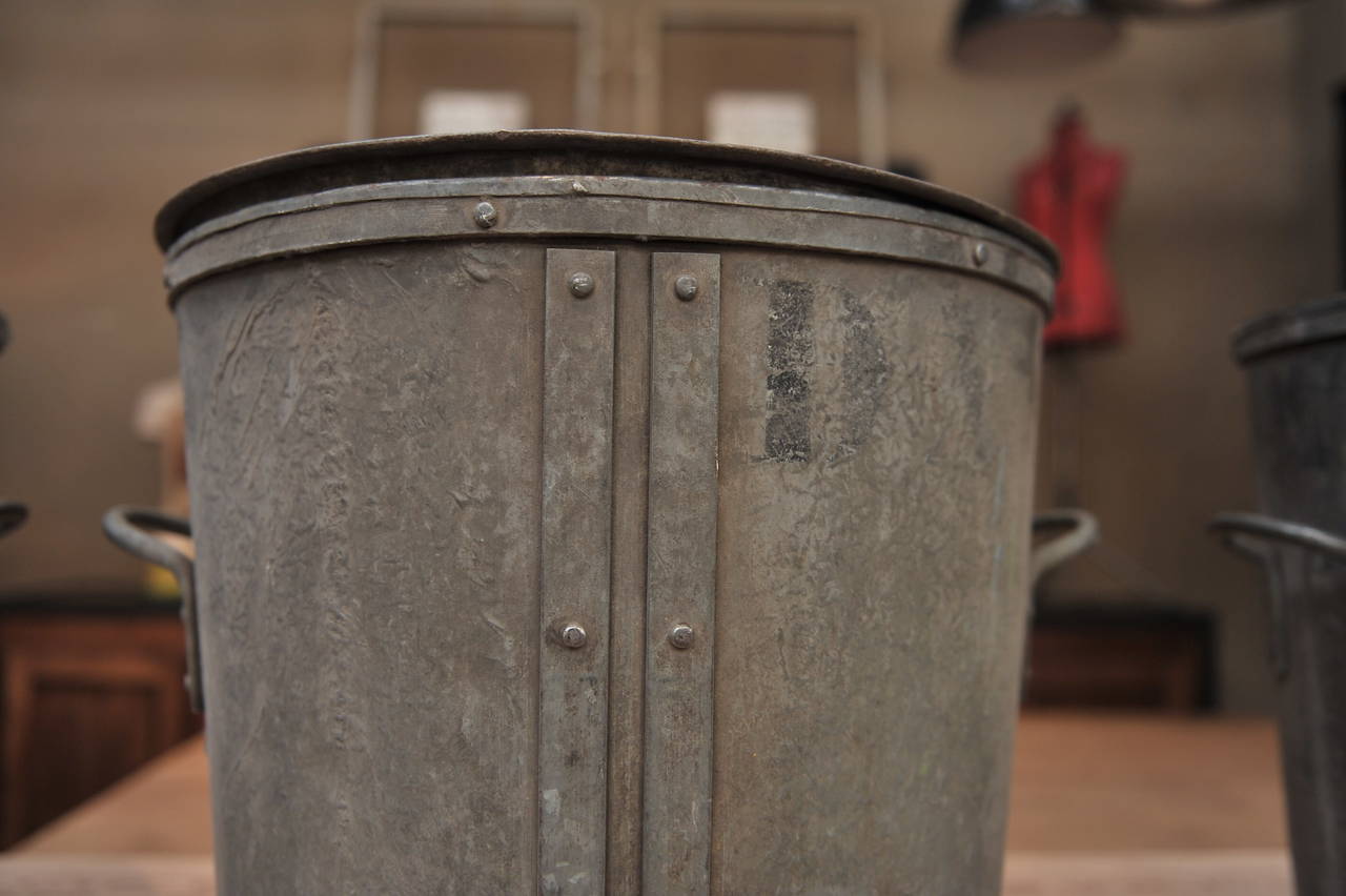 vintage metal bucket