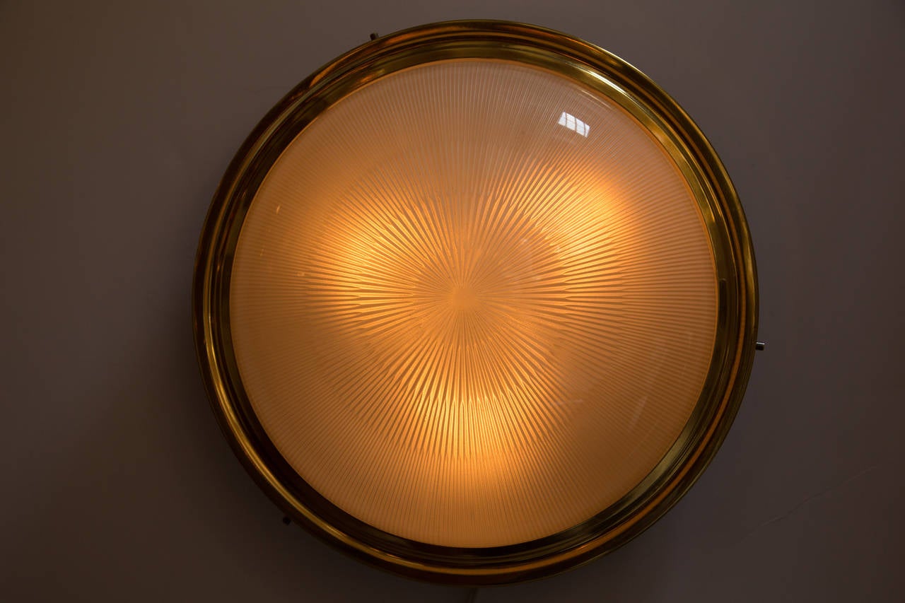 Italian Large Sergio Mazza Wall or Ceiling Light for Artemide c. 1960s