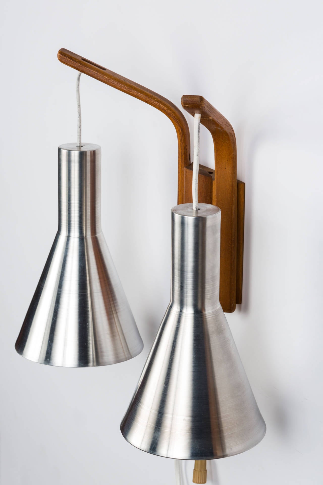 Danish Modern Double-Cone Wall Light