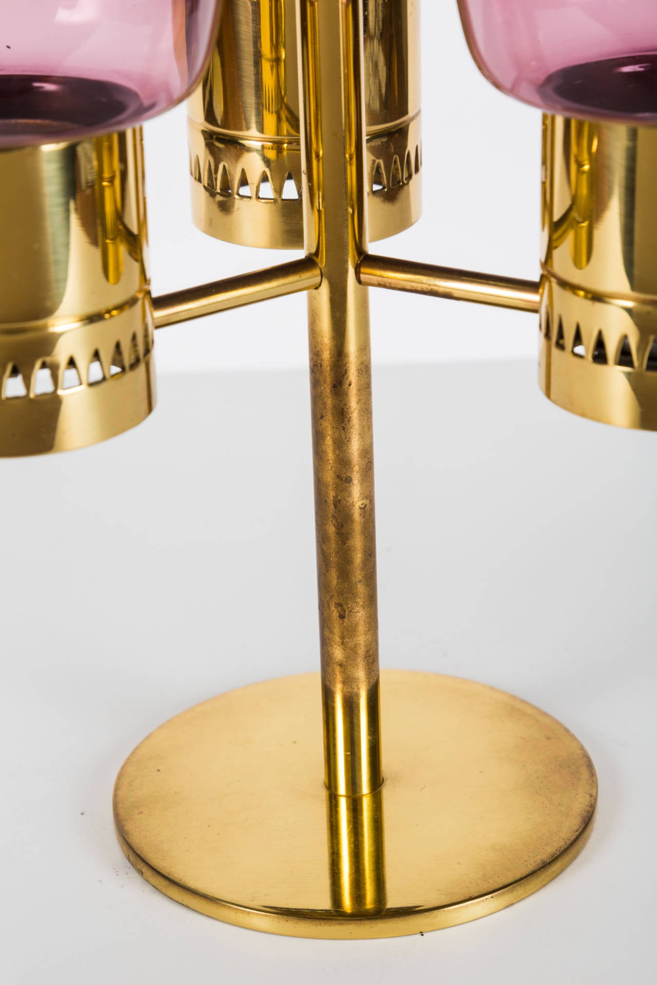 Mid-20th Century Hans-Agne Jakobsson Three-Glass Candelabra