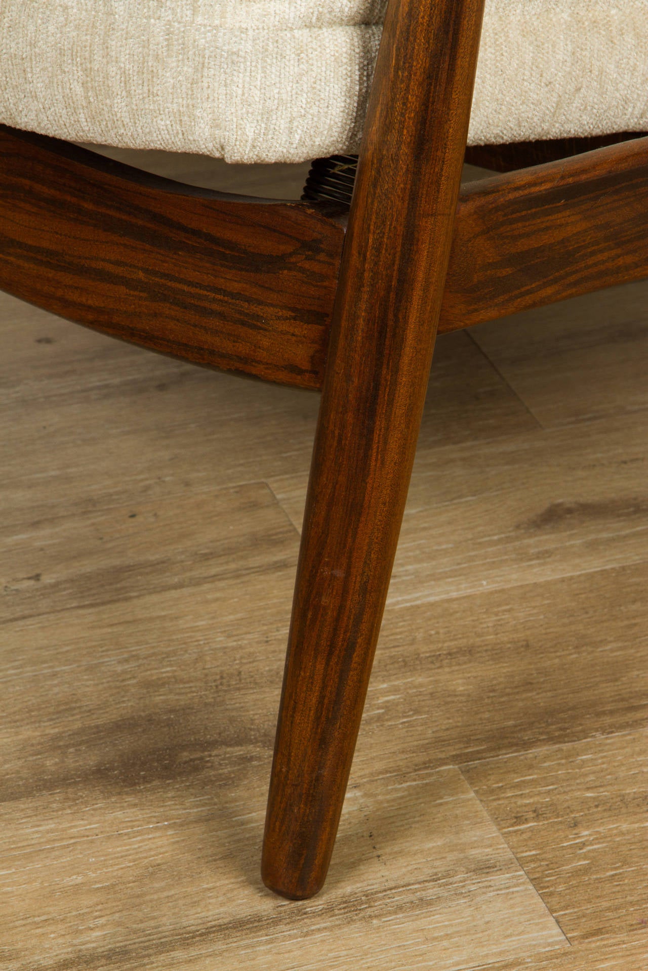 Danish Modern Recliner and Ottoman by IB-Kofod Larsen 2