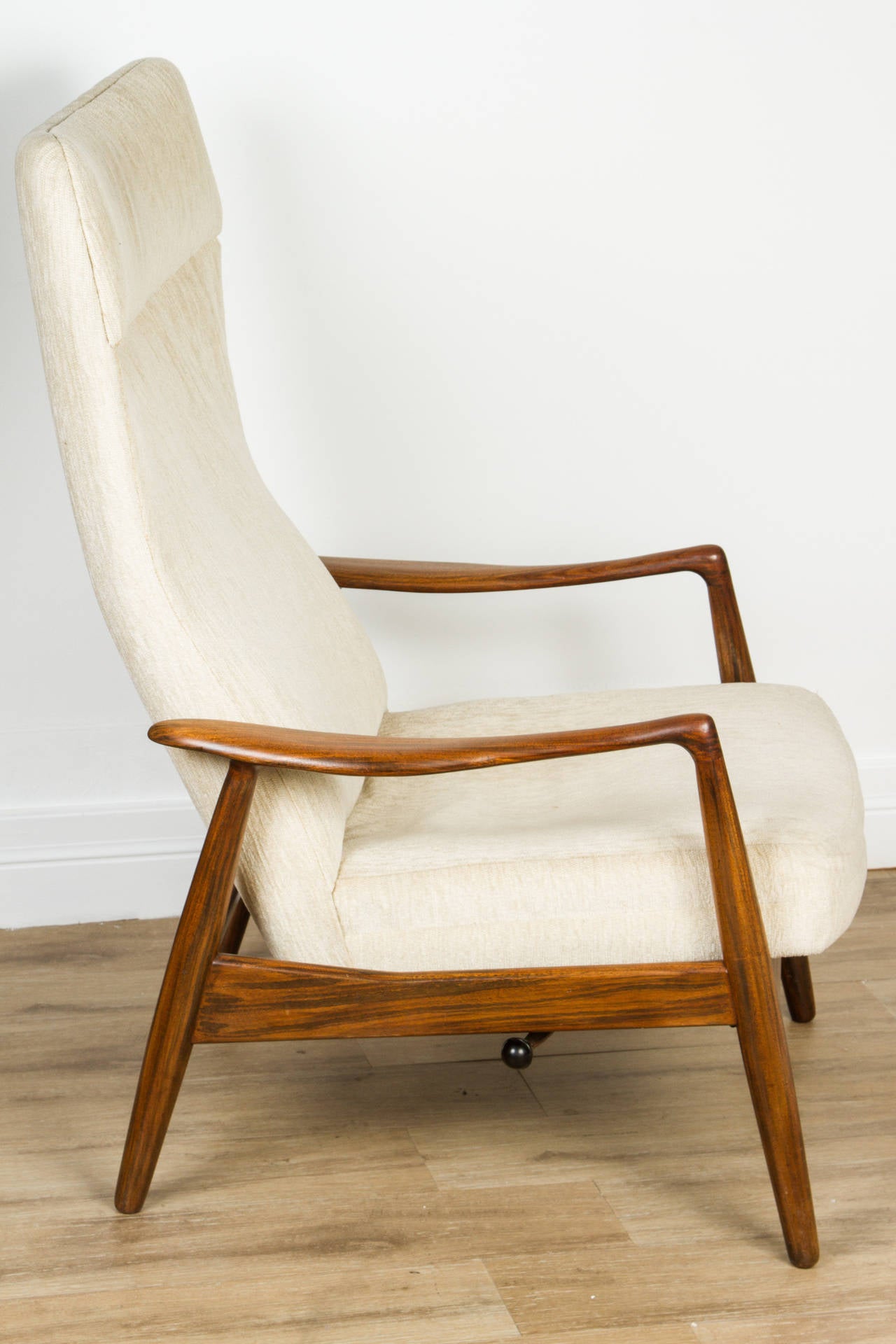 Danish Modern Recliner and Ottoman by IB-Kofod Larsen In Good Condition In Glendale, CA