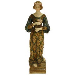 Aloys Georges Omerth, Art Nouveau Porcelain Statuette, Signed and Stamped
