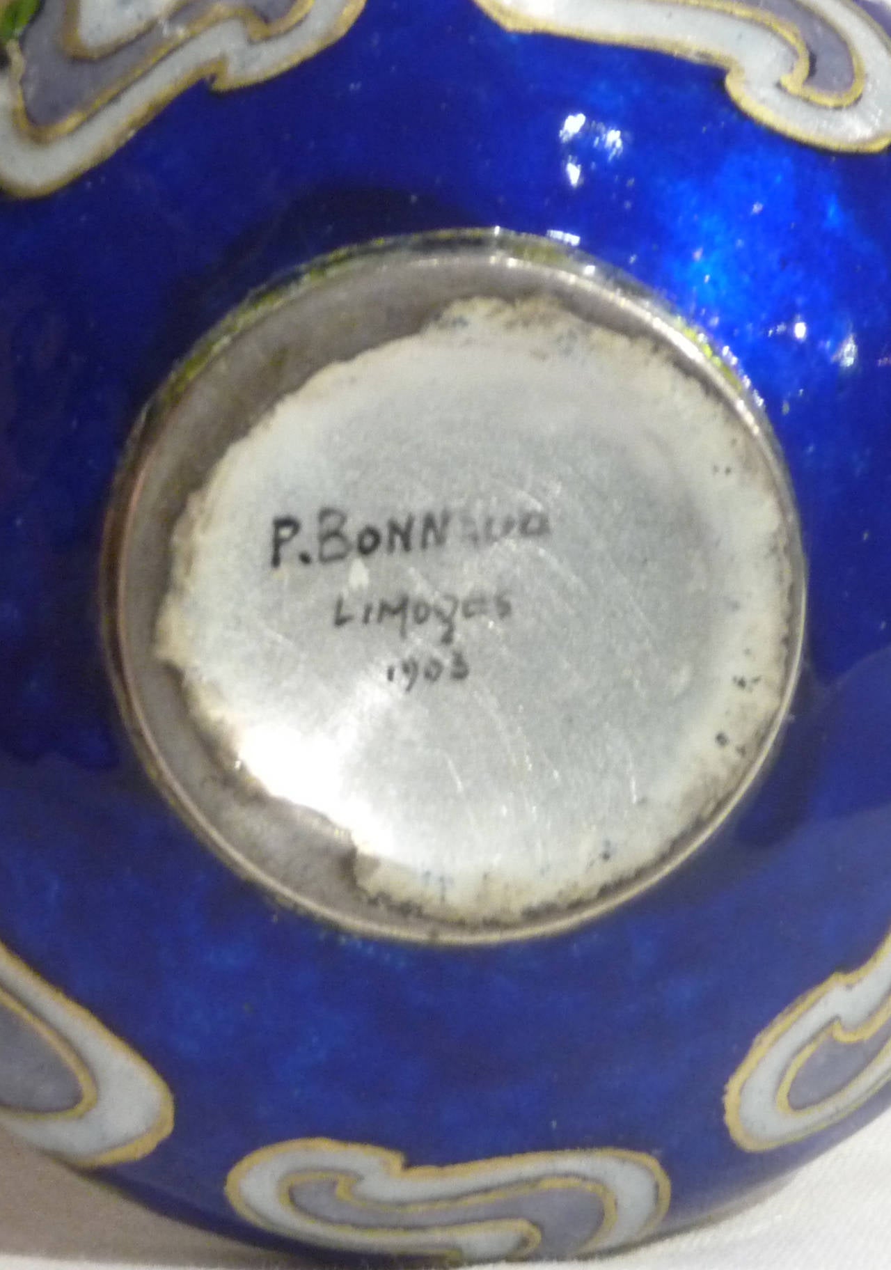 Paul Bonnaud Art Nouveau Vase, 1903 Signed In Good Condition In Monte Carlo, MC