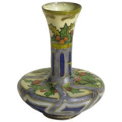 Paul Bonnaud Art Nouveau Vase, 1903 Signed