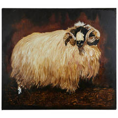 "Unfinished Ram," Robert Kitchen, Oil on Canvas 12