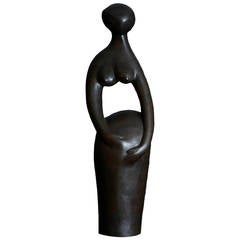 Bronze Sculpture Pregnant Woman