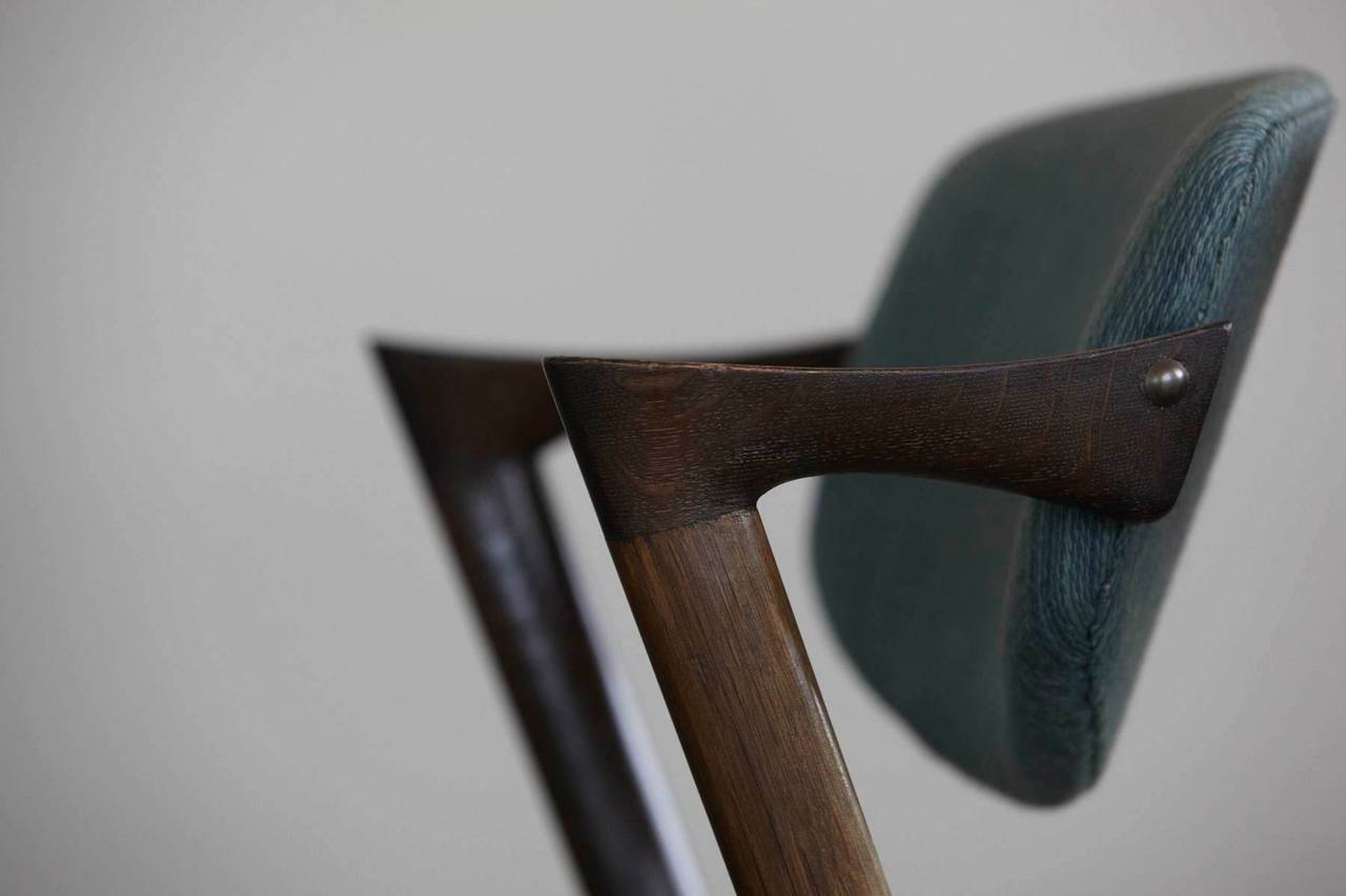 Wool Set of Four Kai Kristiansen 'Z' Chairs Model 42