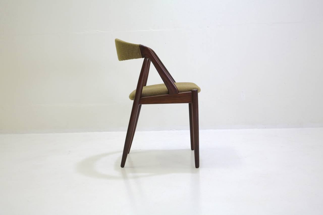 Danish Set of Ten Classic Kai Kristiansen Teak Dining Chairs Model 31