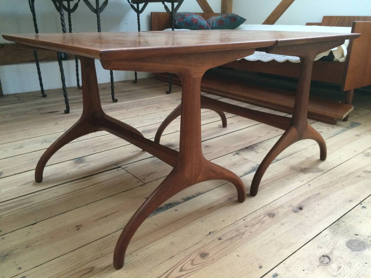 Danish Mid-Century End Tables in Walnut For Sale
