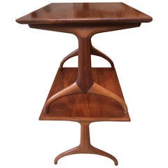 Mid-Century End Tables in Walnut