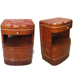 Pair of French Art Deco Nightstands