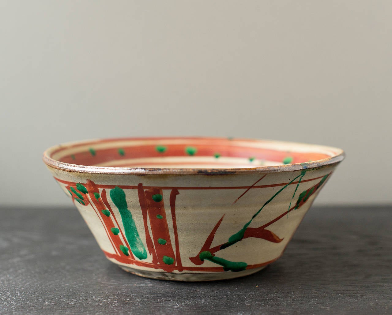 Mid-20th Century Rare Okinawa Bowl by Shoji Hamada in Signed Box For Sale