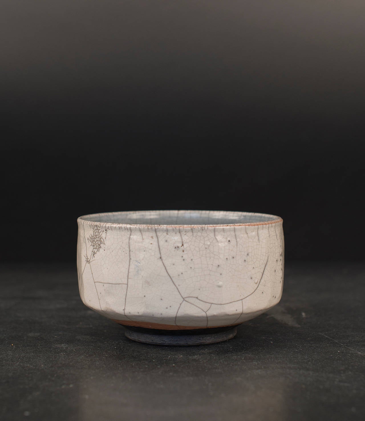 Glazed Straight-Sided Raku Bowl by Inger Rokkjaer in Denmark