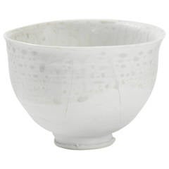 Porcelain Tea Bowl Chawan by Ryoji Koie