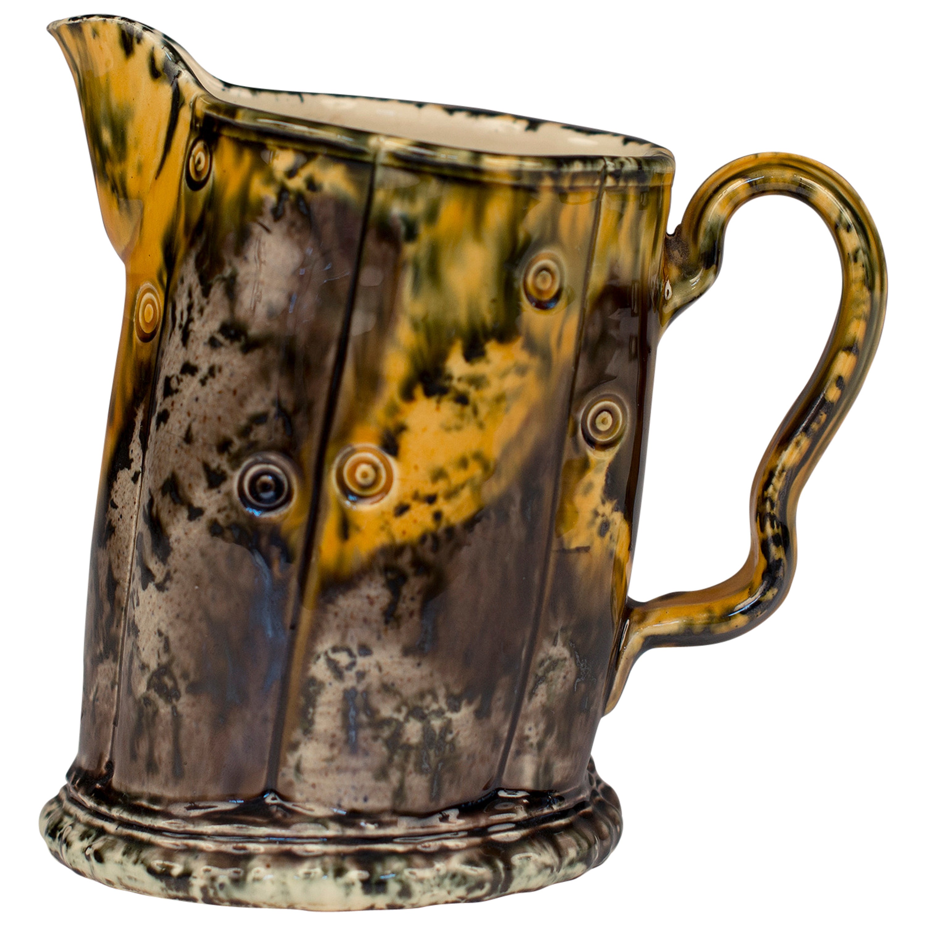 Small Mottled Yellow Jug For Sale