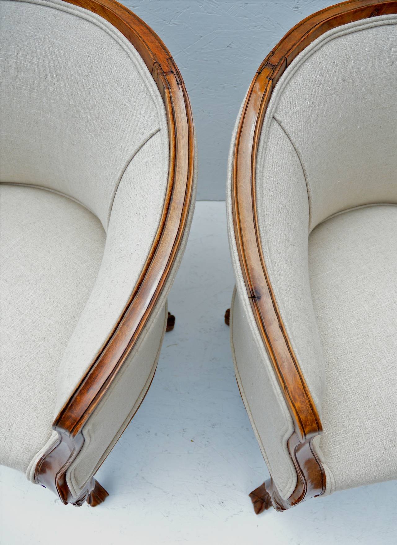19th Century Slipper Chairs 1