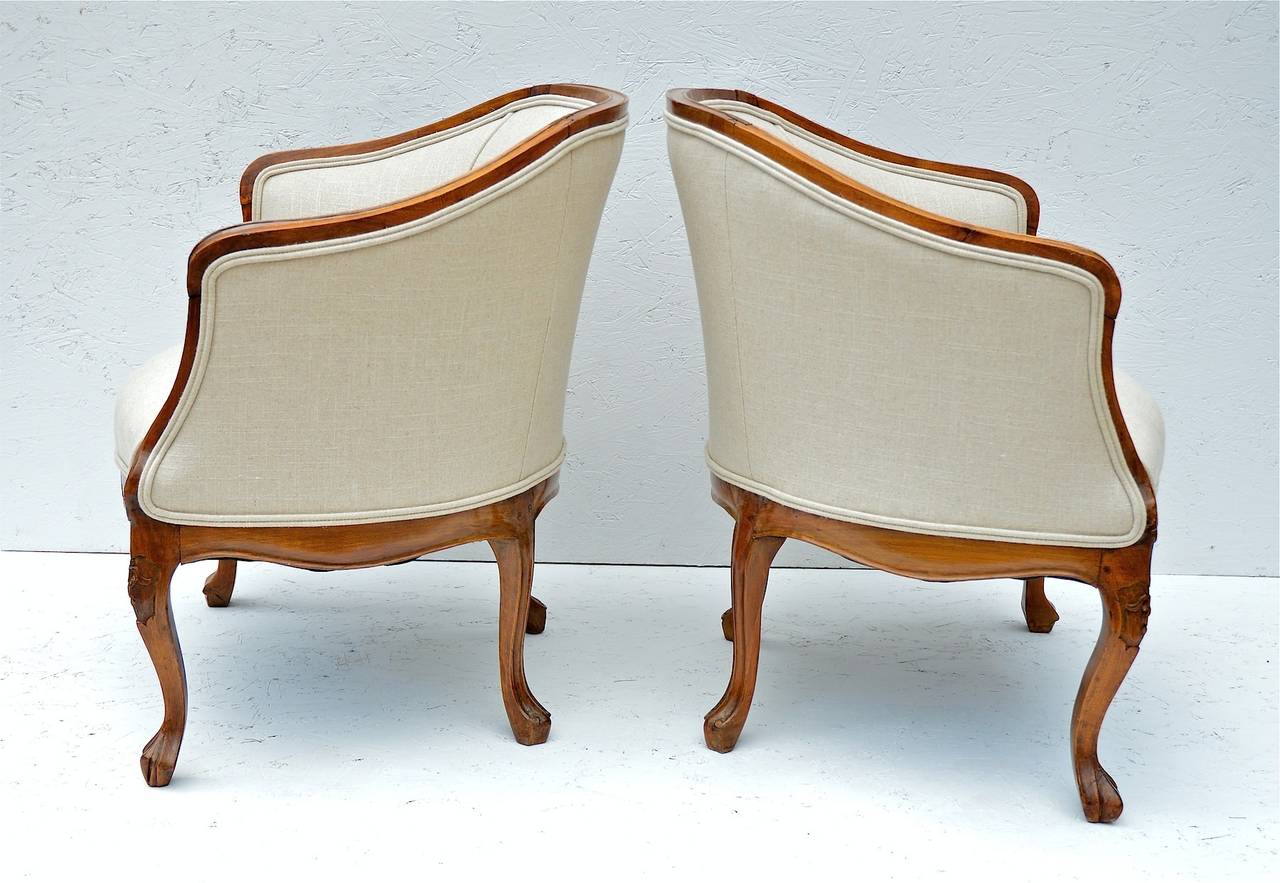 Louis XV 19th Century Slipper Chairs