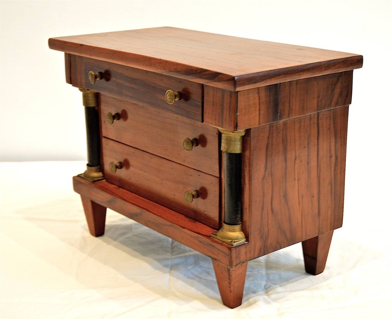 Miniature Neoclassical Tabletop Commode 3