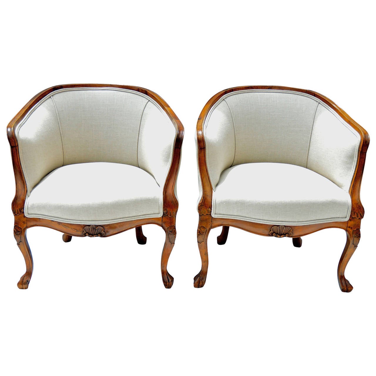 19th Century Slipper Chairs at 1stDibs