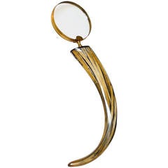 Faux Horn Magnifying Glass of Large Scale
