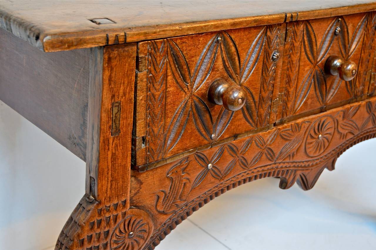 Panamanian Central American Nahuala Console / Front Hall Table For Sale