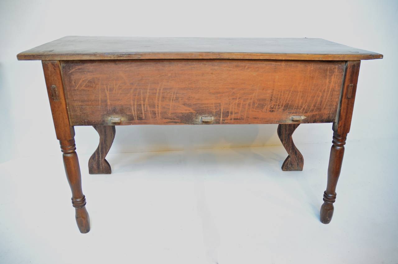 19th Century Central American Nahuala Console / Front Hall Table For Sale