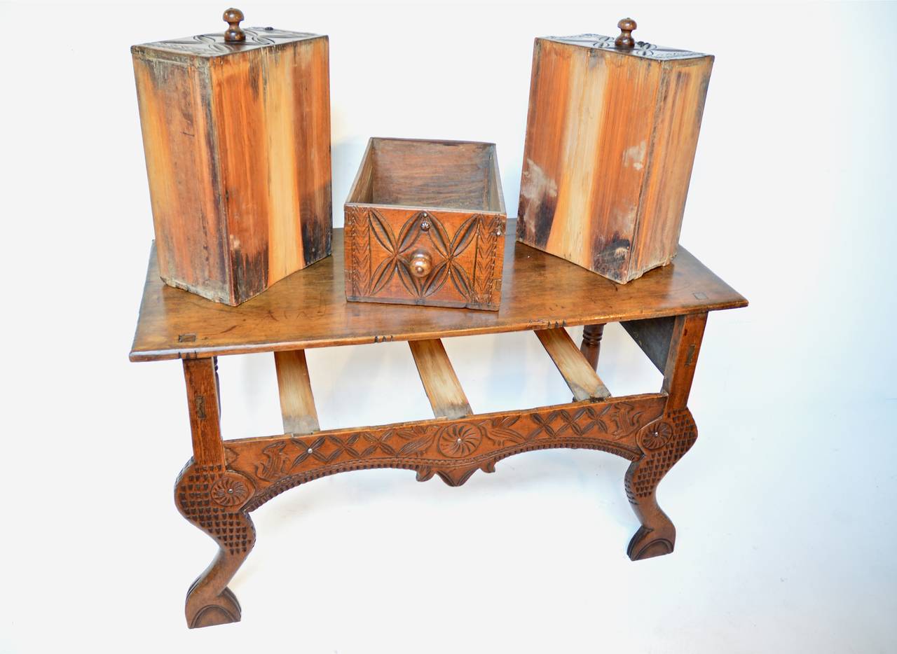 Central American Nahuala Console / Front Hall Table For Sale 1
