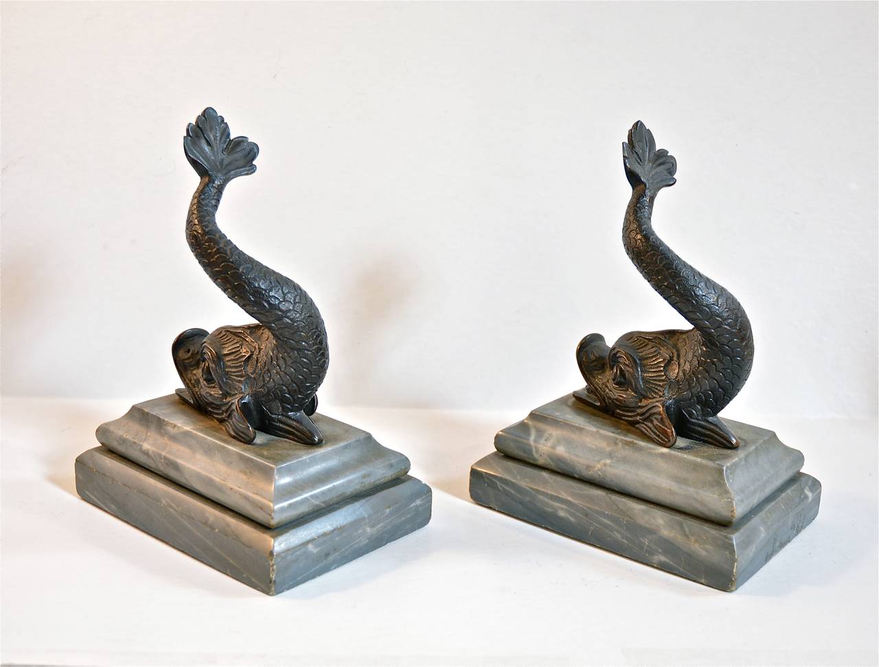 English Regency Bookends of Bronze