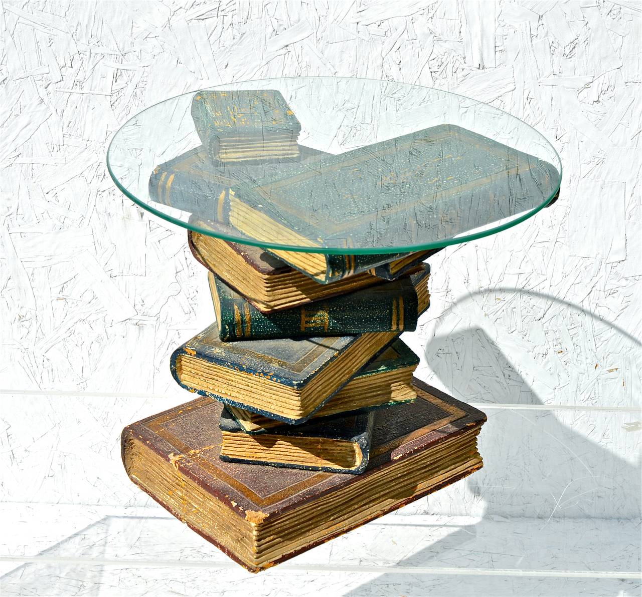 Faux Book Stack Cocktail Table In Good Condition For Sale In Charlottesville, VA