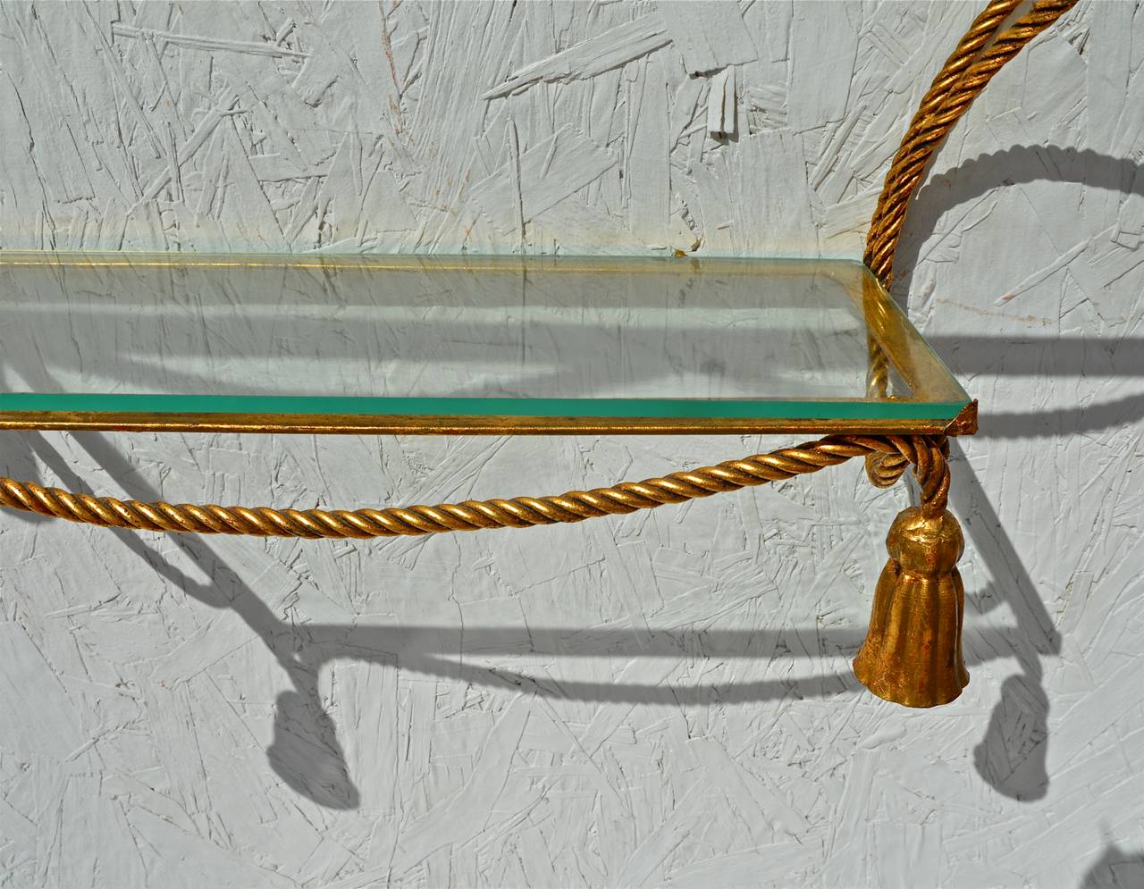 Italian Gilt Rope Form Hanging Etagere 3