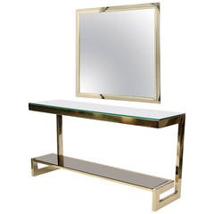Neoclassical Console with Mirror