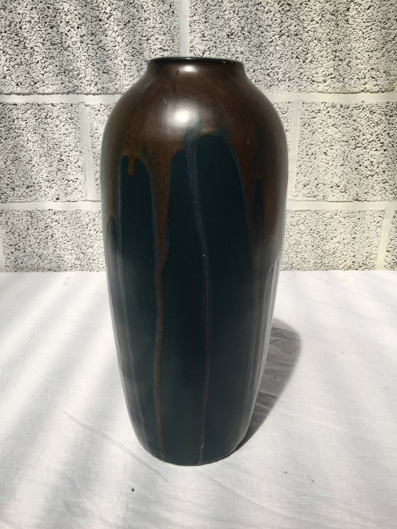 Grès de Puisaye Art Nouveau Vase, Léon Pointu