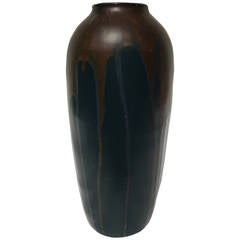 Grès de Puisaye Art Nouveau Vase, Léon Pointu