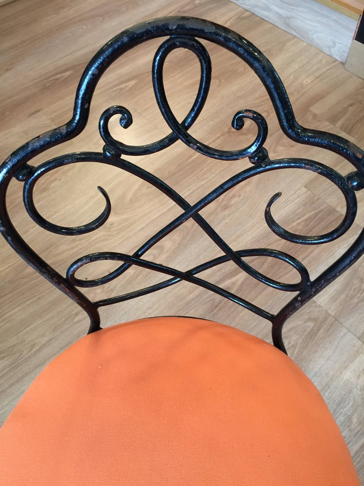 Art Nouveau Set of Six Garden or Terrace Chair in the taste of Rene Prou For Sale