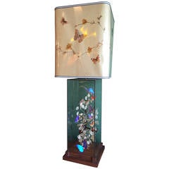 Lamp with Butterflies from the 1970s