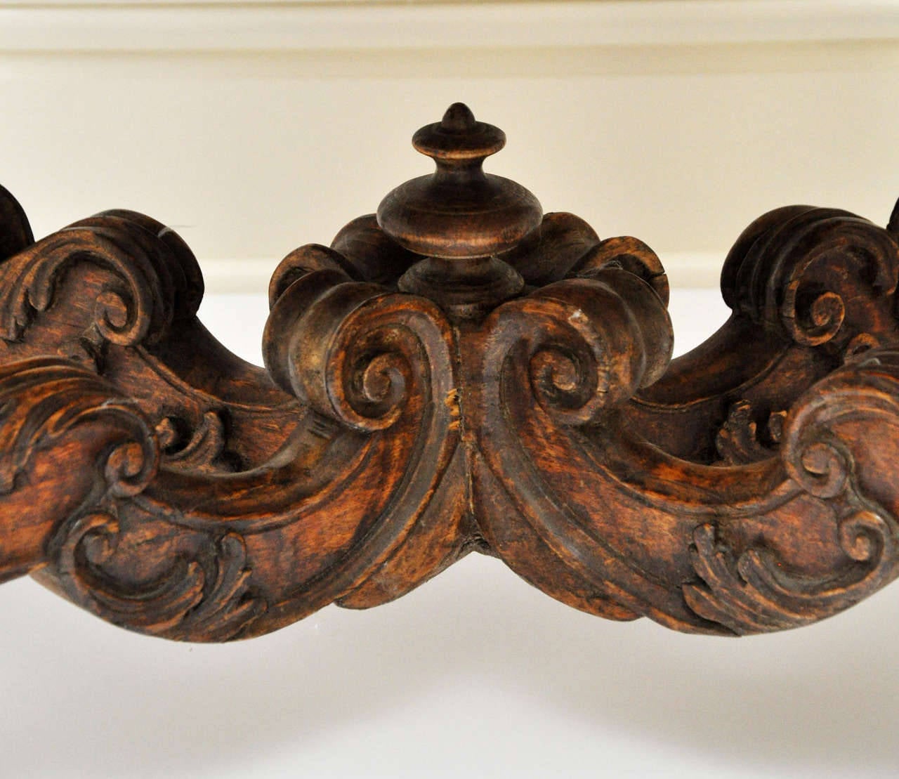 Mid-18th Century Baroque Leather Armchair