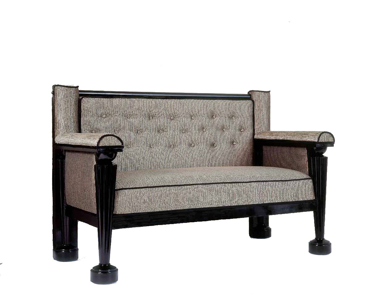 Ebonized Josef Danhauser Biedermeier Sofa