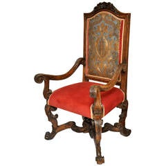 Baroque Leather Armchair