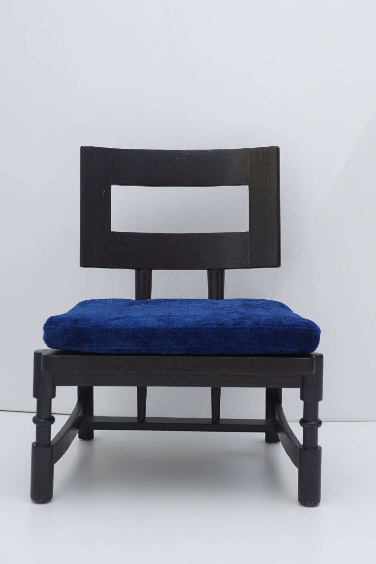 Modern Oak Lounge Chair For Sale