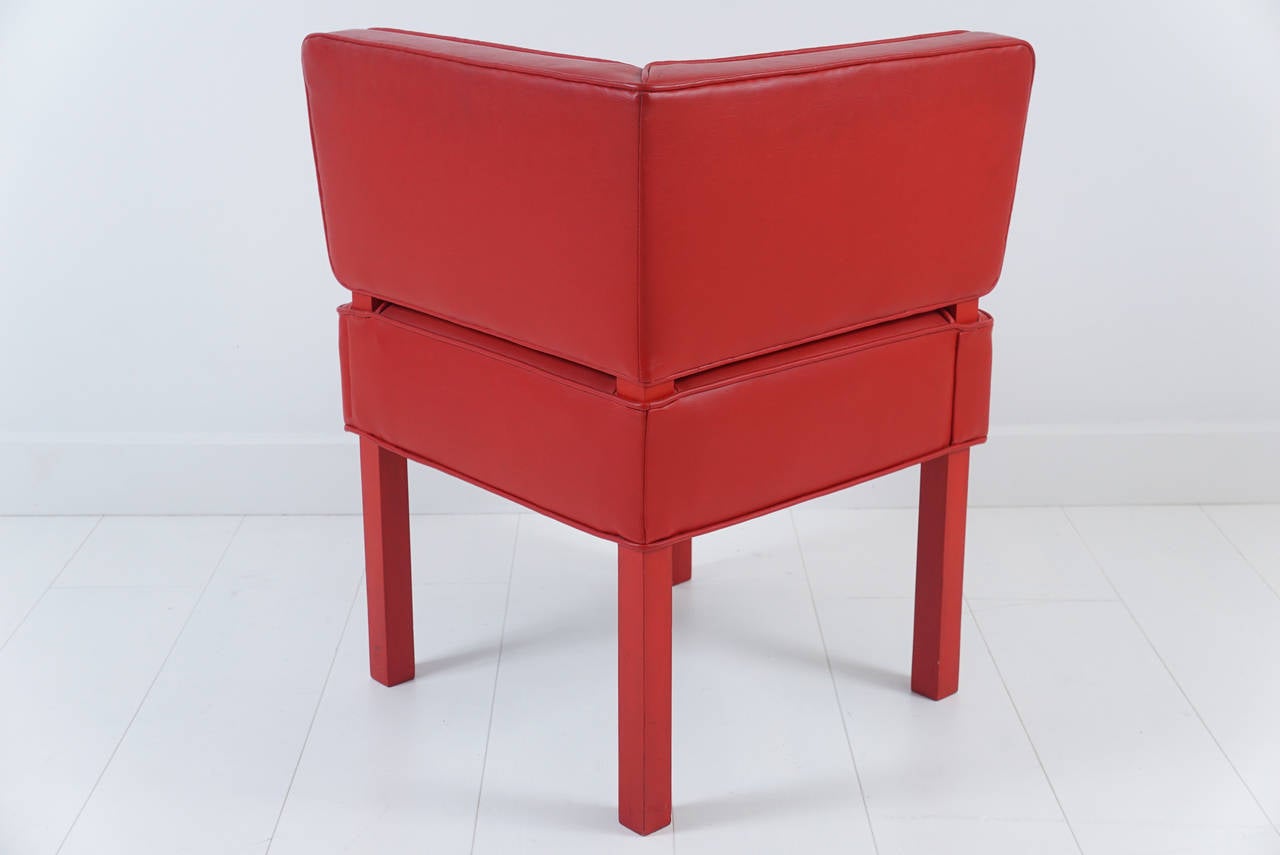 Modern Pair of Custom Corner Chairs