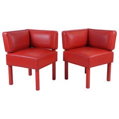 Pair of Custom Corner Chairs