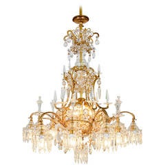 Antique Original Lobmeyr Historism Crystal Chandelier "Redoutte", circa 1890